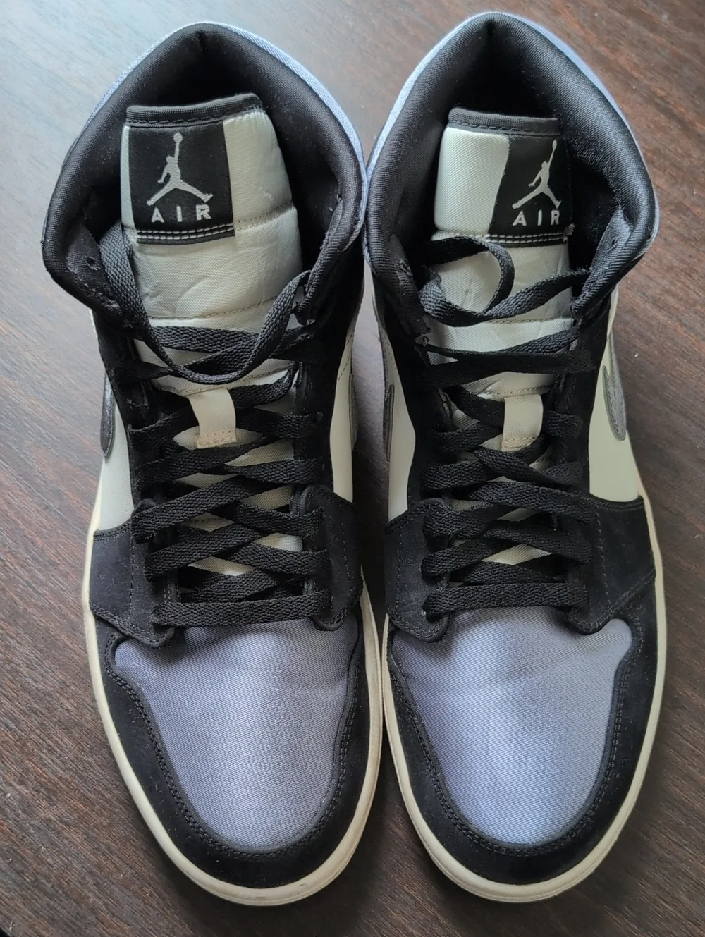Jordan Men’s Black, White and Gray High-Top Sneakers